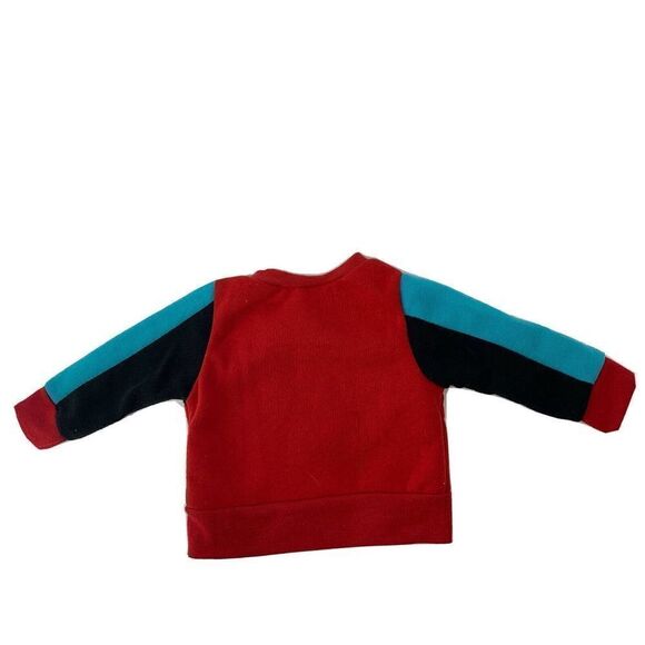 Retro Baby Sweatshirt Red Coolest Dude 0-3 Month - Picture 3 of 4